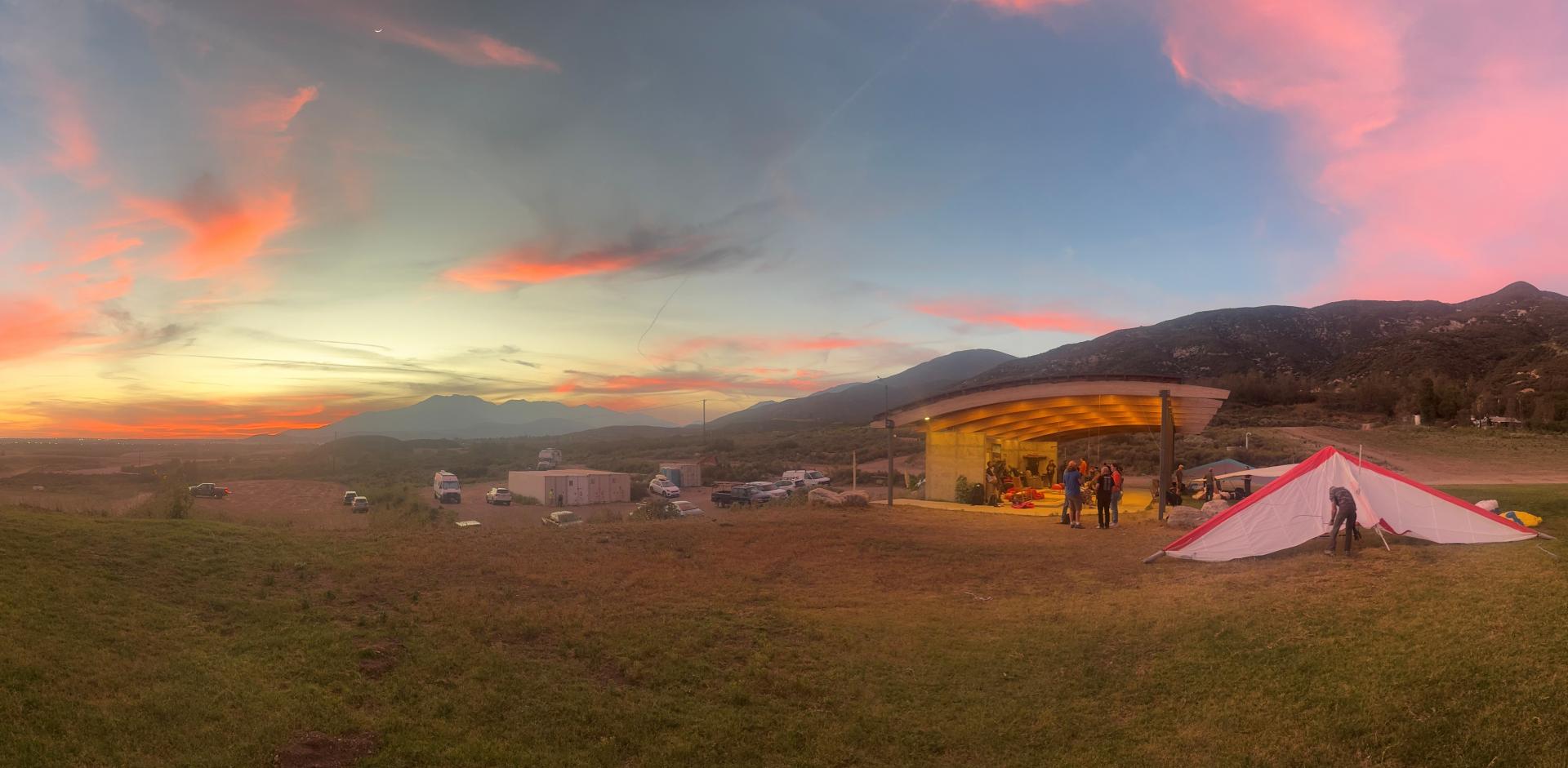 Pano picture at sunset CROP